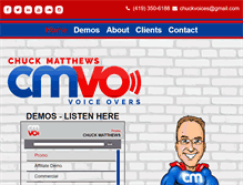 Tablet Screenshot of chuckmatthewsvoice.com